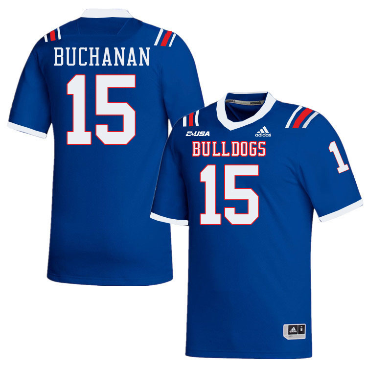 Buck Buchanan Louisiana Tech Jersey,LA Tech Bulldogs Football Jerseys,Uniforms,Gears-Blue